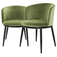 Eichholtz Filmore matstolar cameron light green 2-pack