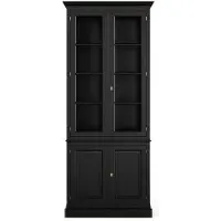 Newport Nantucket vitrinskåp modern black