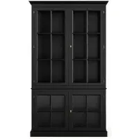 Newport Seethrough vitrinskåp modern black