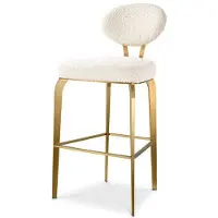 Eichholtz Dorrego barstol bouclé cream