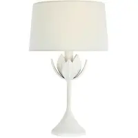 Visual Comfort Alberto 17" portabel bordslampa vit