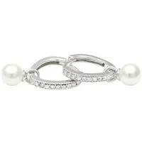 LILY AND ROSE Petite Kennedy hoops örhängen ivory pearl