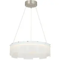 Visual Comfort Stratos 30 taklampa satin nickel