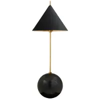 Visual Comfort Cleo Orb Base skrivbordslampa antik mässing/svart