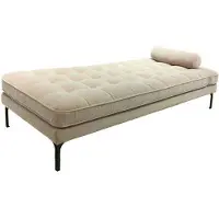 Ruth & Joanna Bonham dagbädd ivory/svart
