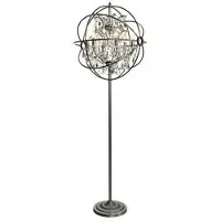 Artwood Rome golvlampa natural iron/kristall