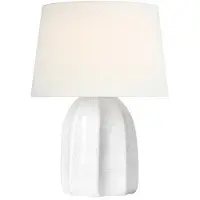 Visual Comfort Melanie 12" portabel bordslampa crackled ivory