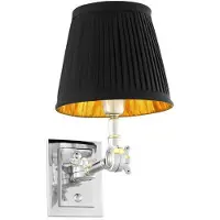 Eichholtz Wentworth vägglampa nickel/svart
