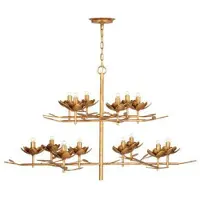 Visual Comfort Clementine 53" takkrona antique gold leaf