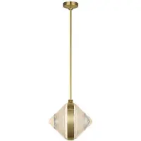 Visual Comfort Copper Coast 15" takpendel karo cut mässing