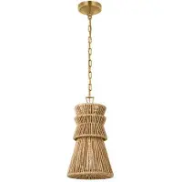 Visual Comfort Antigua 10" takpendel natural abaca