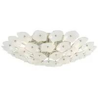Visual Comfort Leighton plafond nickel/cream L