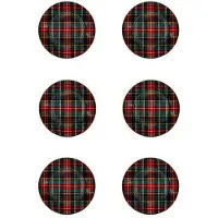 Newport Normandie assiett röd/grön 6-pack