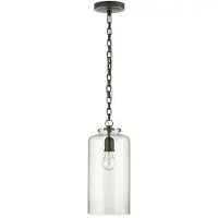 Visual Comfort Katie Cylinder takpendel brons/klarglas