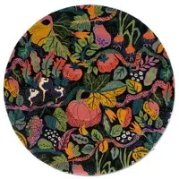 Classic collection Heritage garden matta rund charcoal