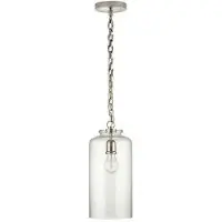 Visual Comfort Katie Cylinder takpendel nickel/glas