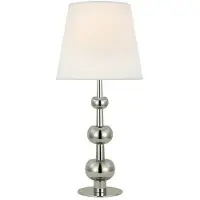 Visual Comfort Comtesse bordslampa trippel nickel M