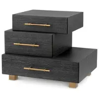 Eichholtz Evendale sängbord charcoal oak