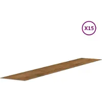 vidaXL Väggpaneler, Träliknande, Bruna, PVC, 2,06 M²