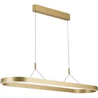 Orion Pendellampa Carrara, dimbar, Mässing / guld, Vardagsrum / matsal, Aluminium / grå / zink, Modern