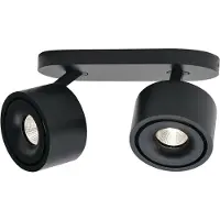 Orion Specter LED takspotlight, svart, längd 19,4 cm, aluminium Specter, dimbar, Svart, Vardagsrum / matsal, Aluminium / grå / zink, Modern, LED-taklampa