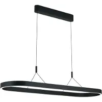 Orion Pendellampa Carrara, dimbar, Svart, Vardagsrum / matsal, Aluminium / grå / zink, Modern