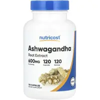 Nutricost , Ashwagandha Rot Extrakt, 600 mg, 120 Capsulor