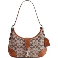 Coach Hamptons 27 Justerbart Handtag Läder Hobo Väska Damhandväskor Polerad Bärnsten CW654-LHBAR Basic Set (Bag+Dust Bag)