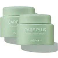The Saem Care Plus Artemisia Ångad Kräm (1+1 Värdepack) - Intensivt lugnande och djupt återfuktande kräm med Ganghwa-malört, 100 ml x 2