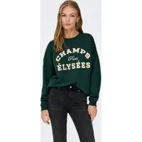 JDY Sweatshirt 'JDYMESA' beige / grön
