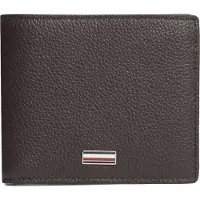Tommy Hilfiger Plånbok 'Signature Plaque Bifold' mörkbrun