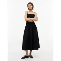 Tommy Hilfiger Tommy Jeans Smock Strap Maxi Fit And Flare Dress