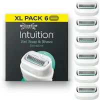 Wilkinson Sword Intuition 2in1 Blades Sensitive Care 6 Pack