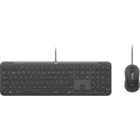 Logitech Signature Slim Wired Combo MK620 for Business - Sats med tangentbord och mus - USB-C - QWERTY - Nordisk - grafit