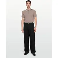 Armani Exchange för män. XM001977AF20139U6107 Polo Stickad Driftwood grå (M), Casual, Bomull, Kort ärm