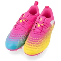 Puma Future 9 Play MG Showtime - Rosa/Orange/Blå/White Barn - Multi Ground (MG), storlek 38