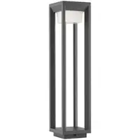 PRIOS LED pollare Gamion , Aluminium / grå / zink, Aluminium / grå / zink, Modern, LED-utomhuslampa