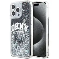 DKNY Liquid Glitter Big Logo iPhone 13 Pro / 13 Fodral - Svart