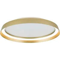 Orion LED taklampa Manta, dimbar, Mässing / guld, Vardagsrum / matsal, Aluminium / grå / zink, Modern, LED-taklampa
