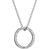 Lumoava x Moomin Mumintrollet Quote silverhalsband MO561810000