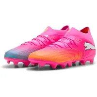 Puma Future 9 Pro FG/AG Showtime - Rosa/Orange/Blå/White Barn, storlek 32