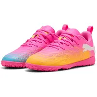 Puma Future 9 Play TT Showtime - Rosa/Orange/Blå/White Barn - Turf (TF), storlek 37½