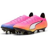 Puma Ultra 6 Carbon FG Showtime - Rosa/White/Orange/Blå/Svart - Gräs (FG), storlek 42