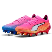 Puma Ultra 6 Ultimate FG Showtime - Rosa/White/Orange/Blå/Svart Dam - Gräs (FG), storlek 38½