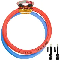 Soulciccia 27.5´´x45 Mm Twin Full + 2 Valves Tubeless Punkteringsskyddande Skum 2 Enheter