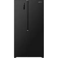 Gorenje NRS917C41BX, Fristående, Amerikansk dörr, Svart, 2 dörr/dörrar, Röra, LED