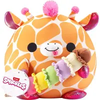 Snackles Gosedjur - 20 cm - Giraffen Lola m. Glasstrut - - One Size - Gosedjur