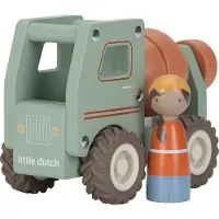 Little Dutch Cement Lastbil m. Träfigur - - One Size - Bil
