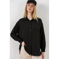 Big Dart Oversized långärmad knäppskjorta