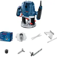 Bosch GOF 130, Svart, Blå, 28000 RPM, 11000 RPM, 5,5 cm, 97 dB, 86 dB